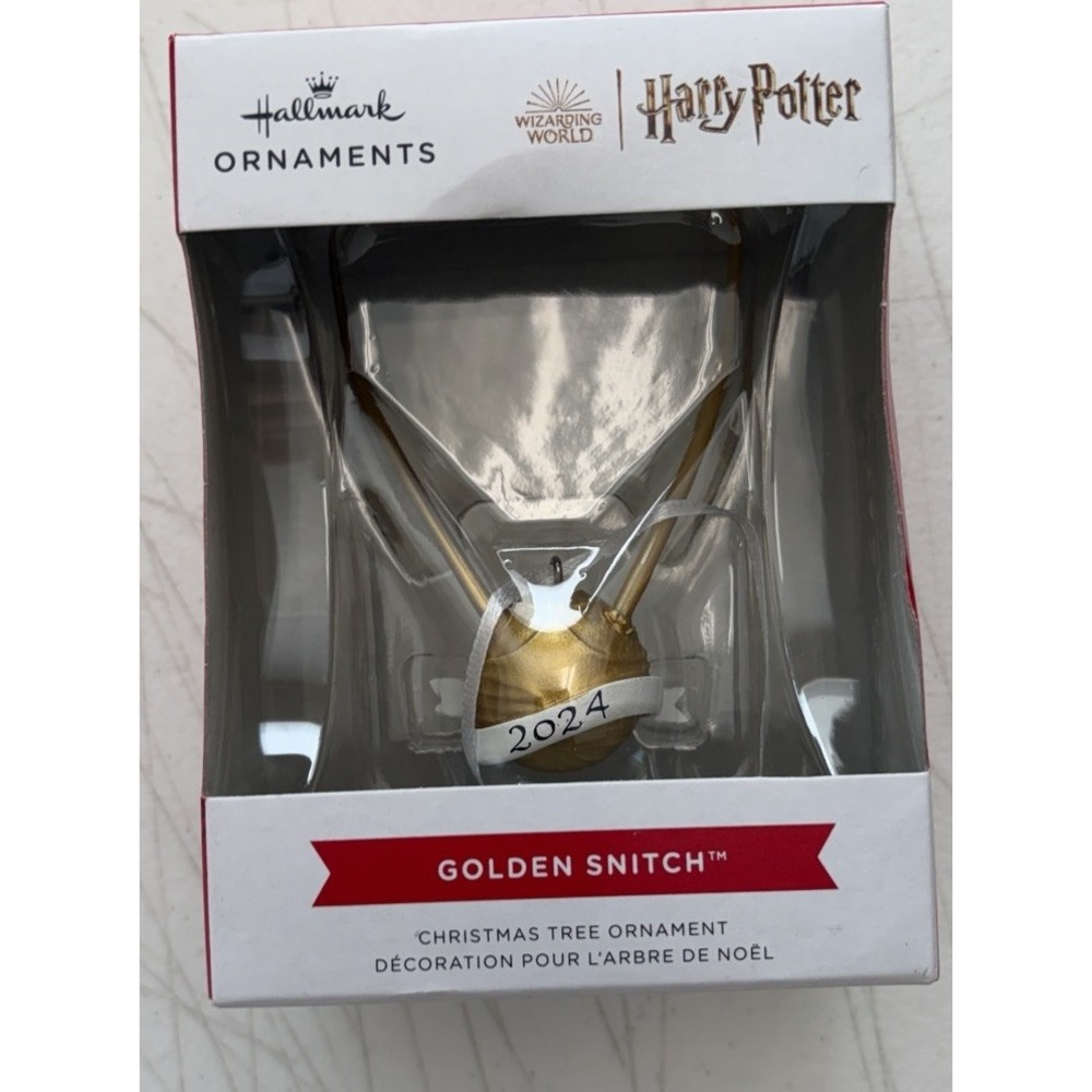Hallmark Harry Potter 2024 Golden Snitch Christmas Ornament NEW